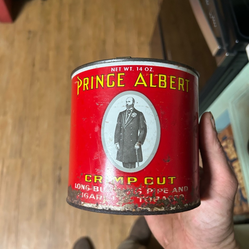 Prince Albert Crimp Cut Tobacco Tin